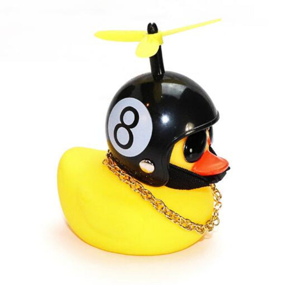 Rubber Ducky With Helmet
